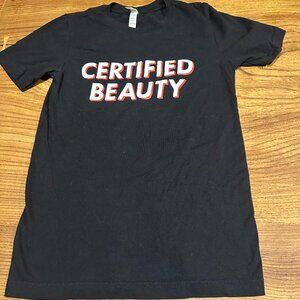 Hockey Benders "Certified Beauty" Black Tshirt in Men's Small